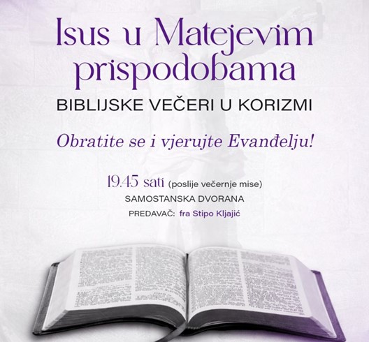 Biblijske večeri u korizmi
